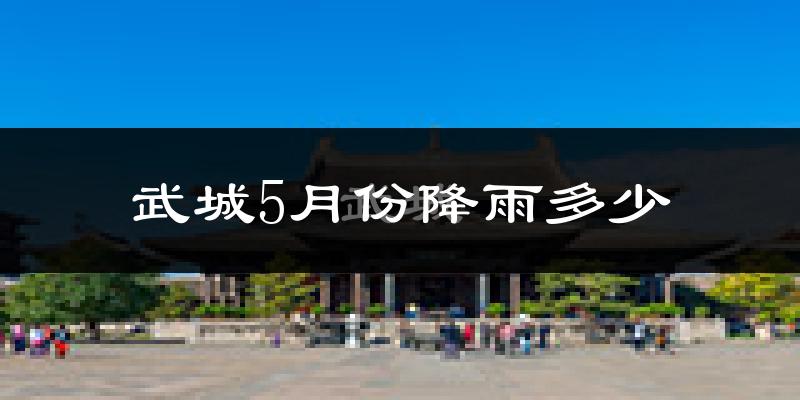 武城5月份降雨多少?