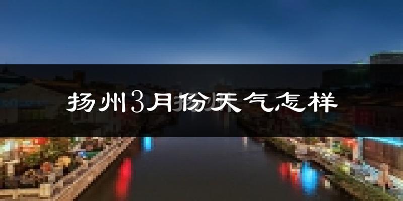 扬州3月份天气如何?冷吗?过去两年3月天气数据分析