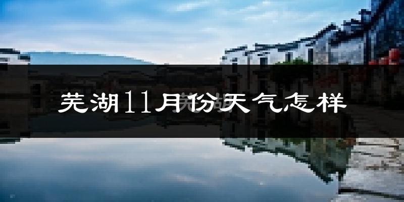 芜湖11月份天气怎样?芜湖十一月冷不冷?