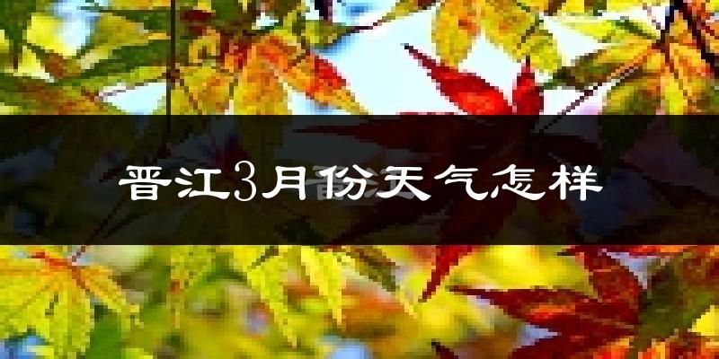 晋江市3月份天气如何?冷热情况怎么样?