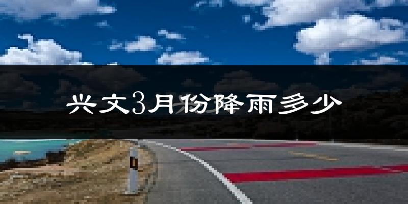 兴文3月份降雨多少?
